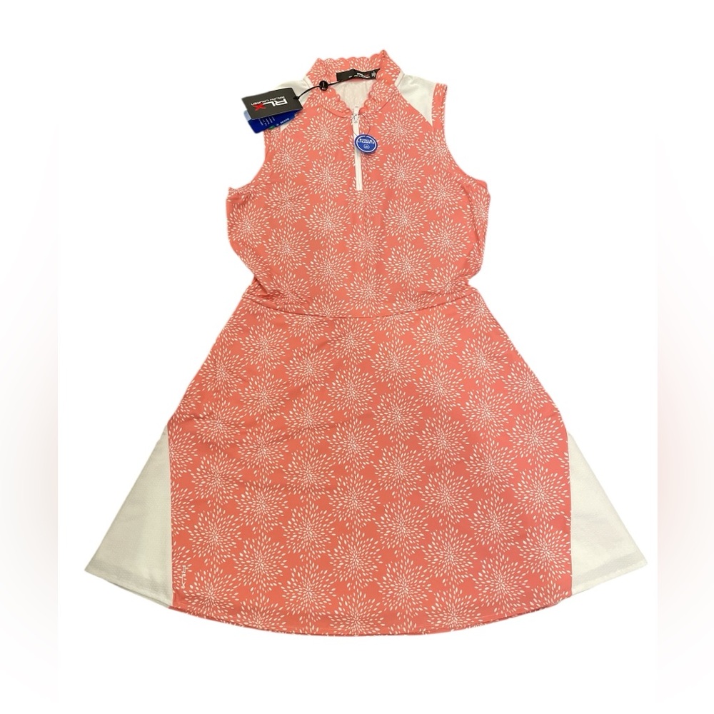 RLX Ralph Lauren Dress for Golf/Tennis/Pickleball Size M Pink/Peach Floral - Picture 6 of 16